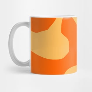 Abstract pattern orange swirl Mug